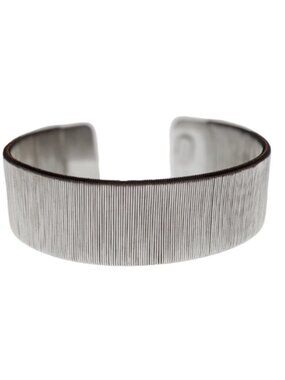 Pianegonda Sterling Silver Textured Cuff Bracelet Wide Modern Italy Designer
